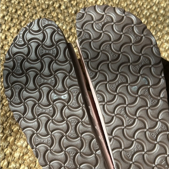 Birkenstock Light Pink Suede Double Strap Paisley Footbed  NWT  sz 7.5/ 38 - Picture 4 of 5